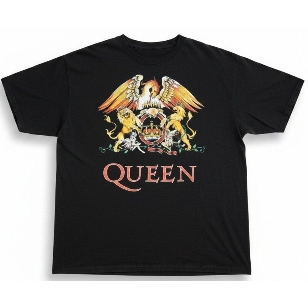 Queen Official Merchandise Mens T-Shirt XL Black Short Sleeve Graphic Band